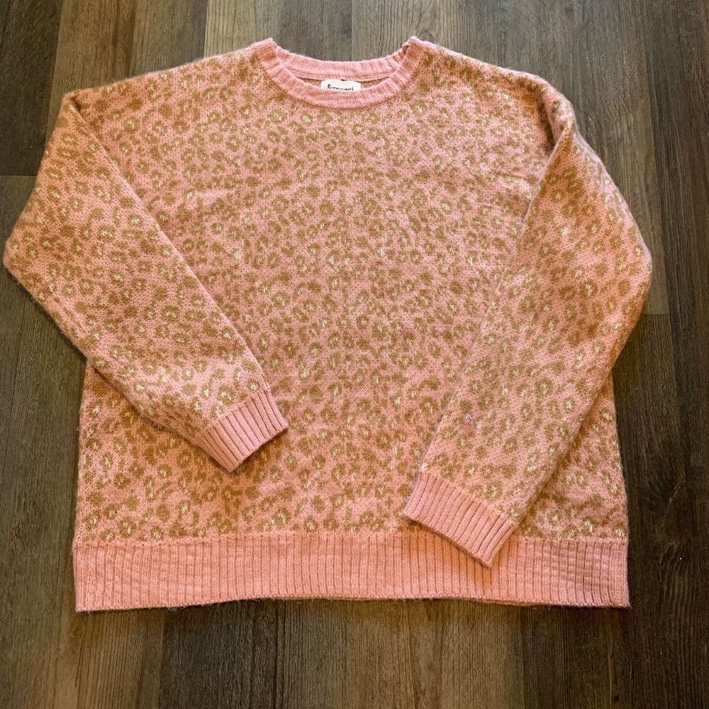 &merci 100 percent mohair animal print‎ sweater. Worn once .